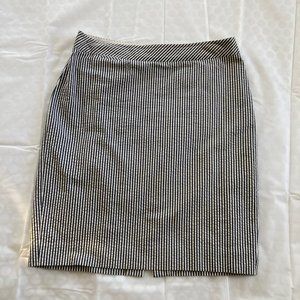 J. Crew seersucker pencil skirt with back zipper